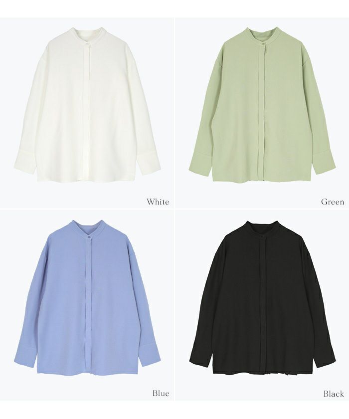 品質のいい バックプリーツバンドカラーシャツ ur's（ユアーズ） | トップス