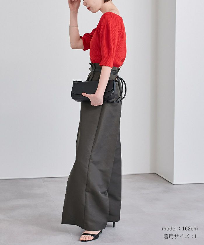 ウエストタックセンタープレスワイドパンツ | ur's（ユアーズ）