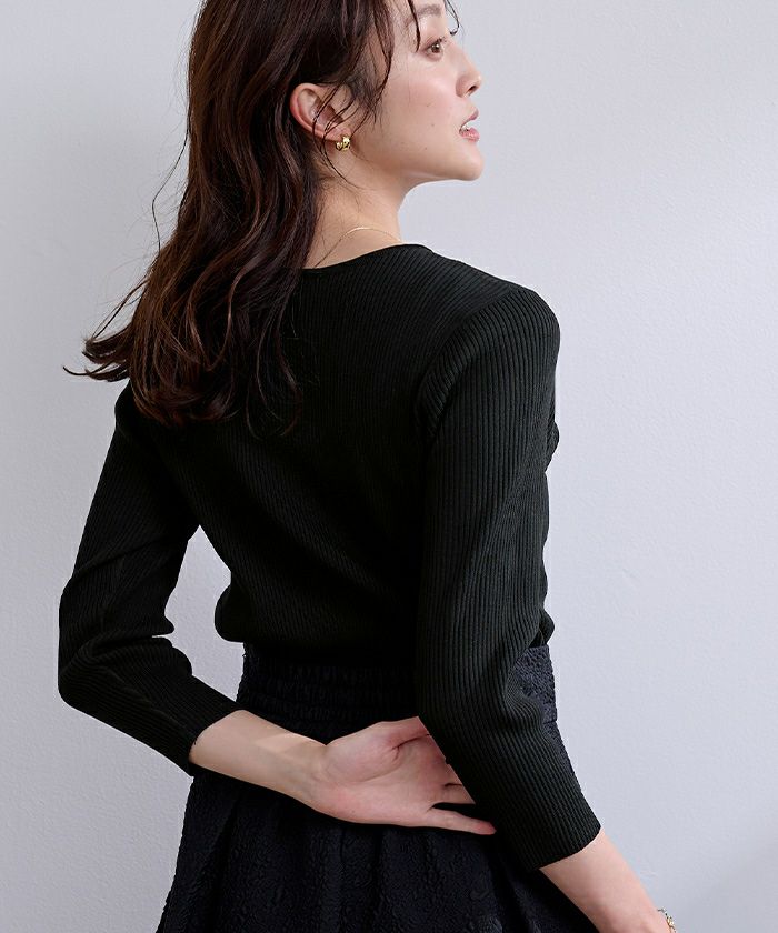 前後2wayベーシックリブニット | ur's（ユアーズ）