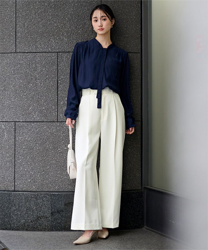 美シルエットワンタックワイドパンツ | ur's（ユアーズ）