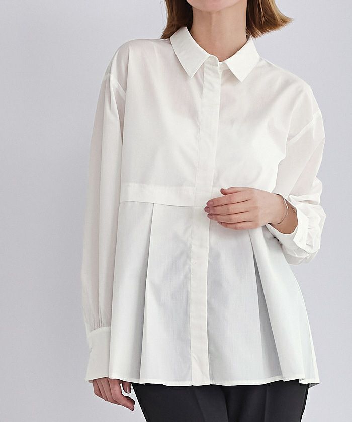 ウエスト切替タックブラウス | ur's（ユアーズ）