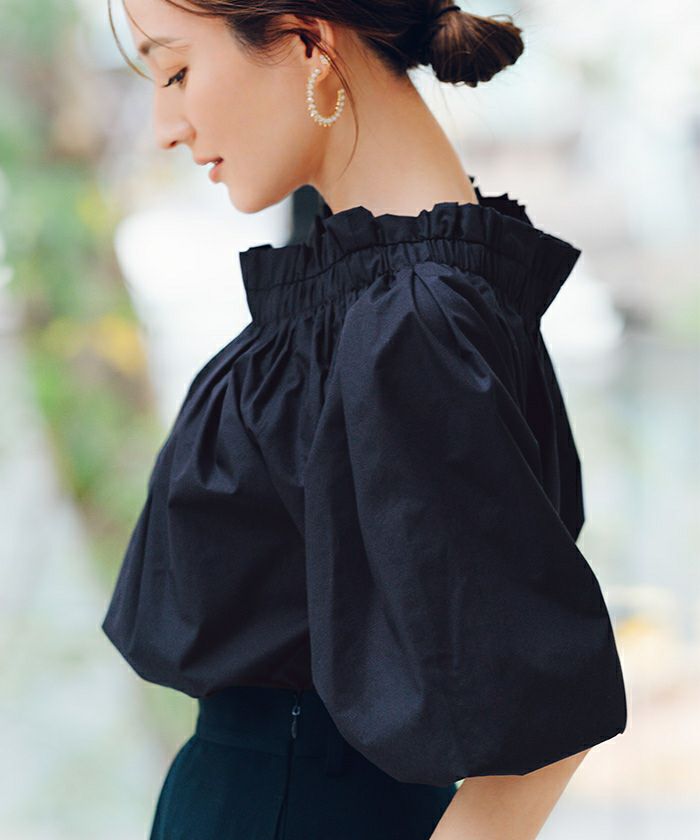 mideal ボリュームオフショルダーブラウス mideal（マイディール）の「volume off shoulder blouse