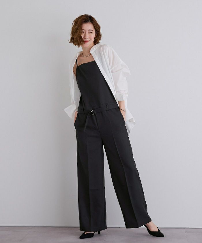 ベルト付ローウエストオールインワン | ur's（ユアーズ）