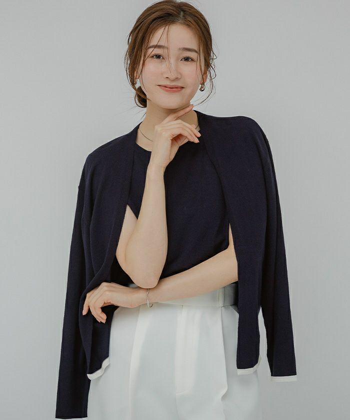 フェイクカーディガンニットトップス | ur's（ユアーズ）