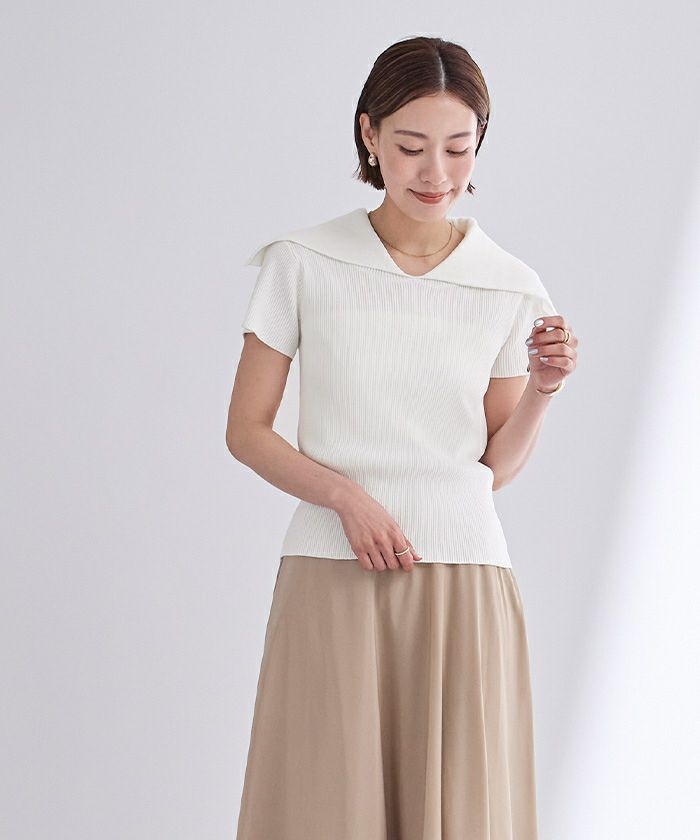 カワイイ CAWAII 気品と自信を纏うケープニット （レッド