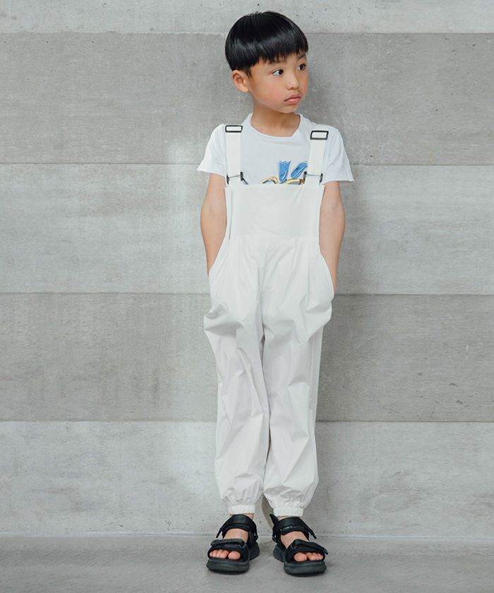 撥水素材サロペット/キッズラッシュガード【メール便可／100】 | ur's