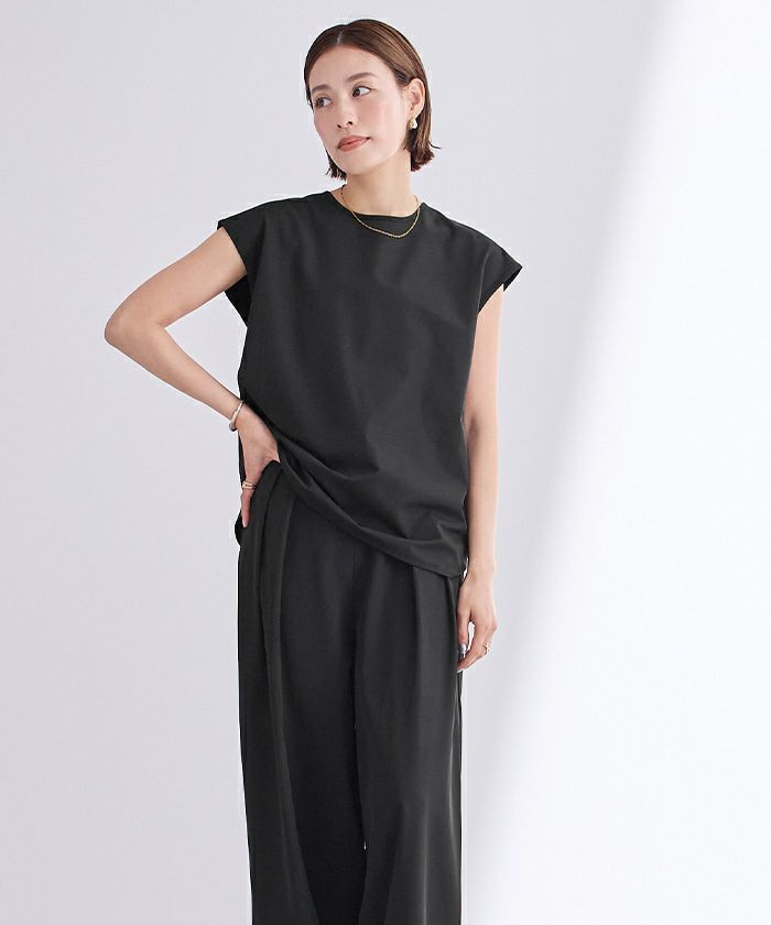 撥水フレンチスリーブトップス【メール便可／40】 | ur's（ユアーズ）