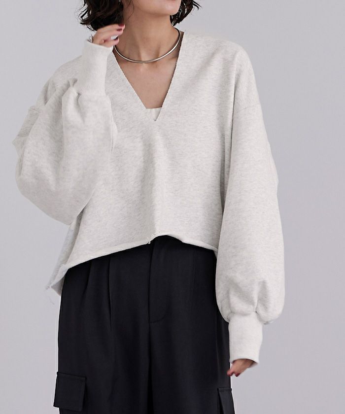 深Vネックスウェットプルオーバー | ur's（ユアーズ）