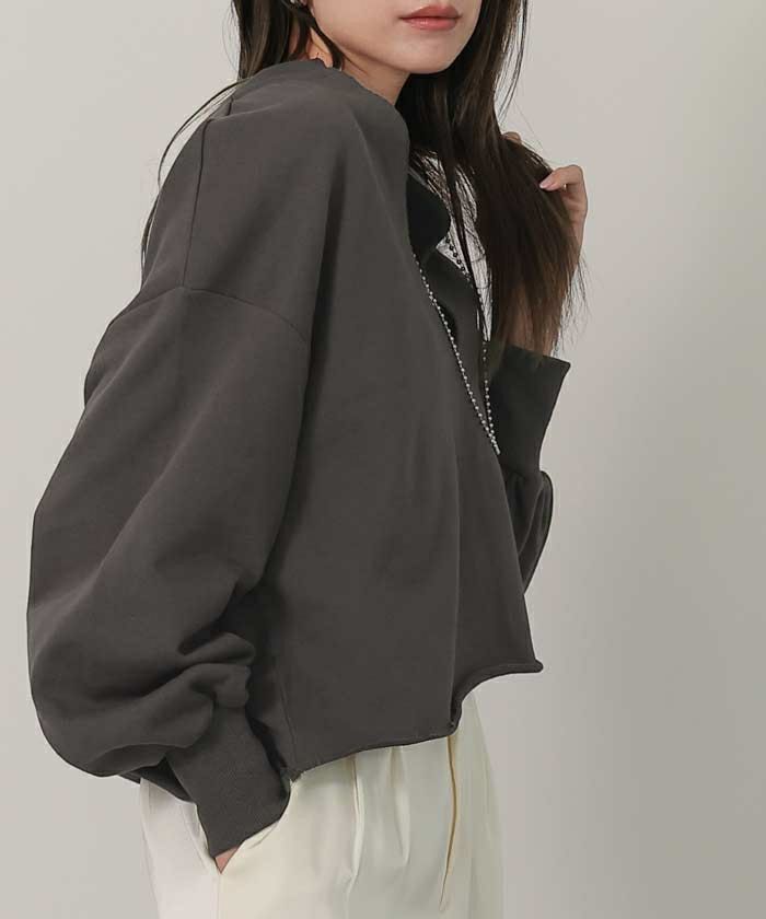 深Vネックスウェットプルオーバー | ur's（ユアーズ）