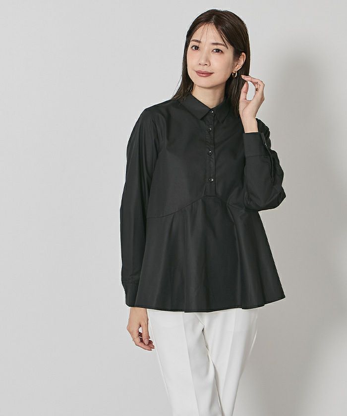 ウエスト切替フレアシャツブラウス | ur's（ユアーズ）