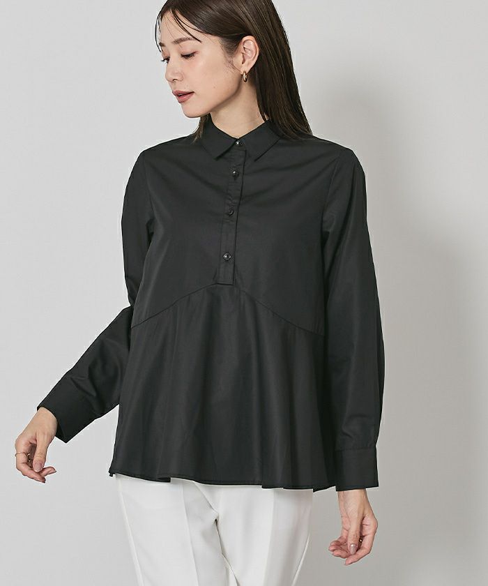 ウエスト切替フレアシャツブラウス | ur's（ユアーズ）