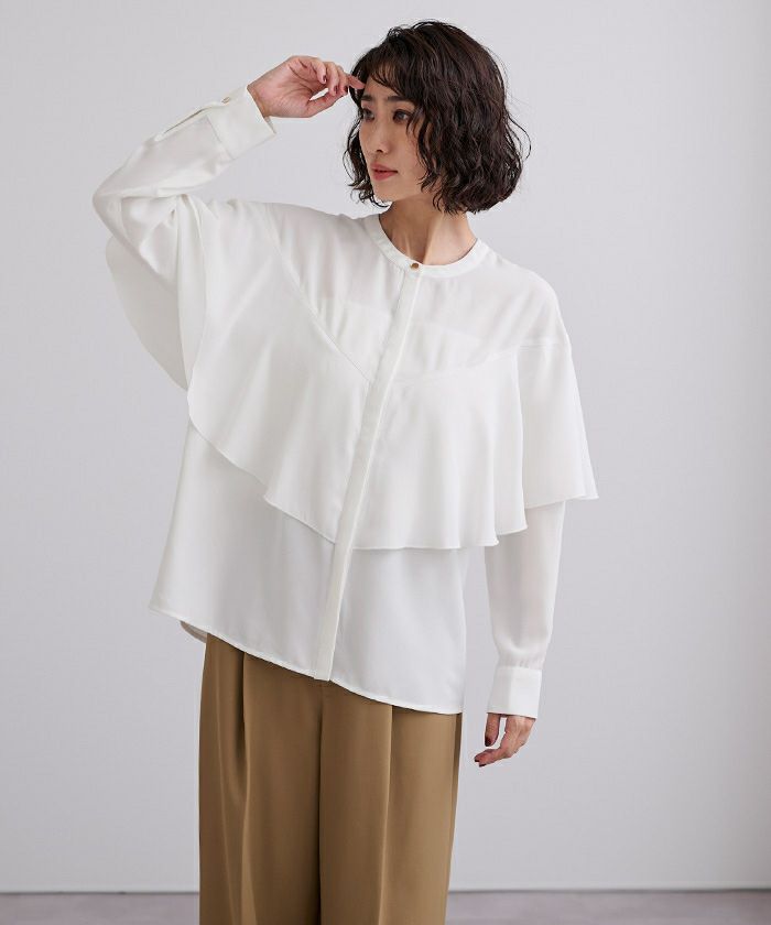 上品なラッフルブラウス ラッフルブラウス – N WITH.
