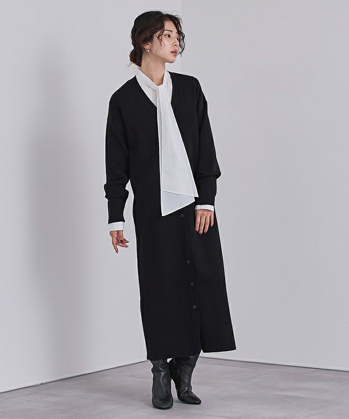 maison de R ロングニットカーディガン 新品タグ付き ワンピース maison de R ロングニットカーディガン 新品タグ付き ワンピース