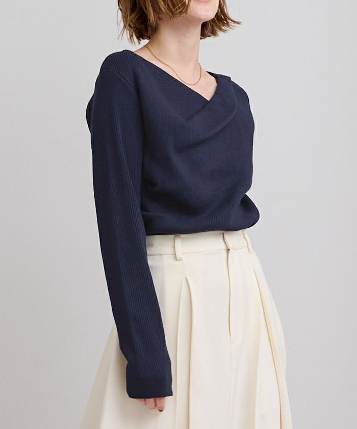 オフショルダーリブニットトップス | ur's（ユアーズ）