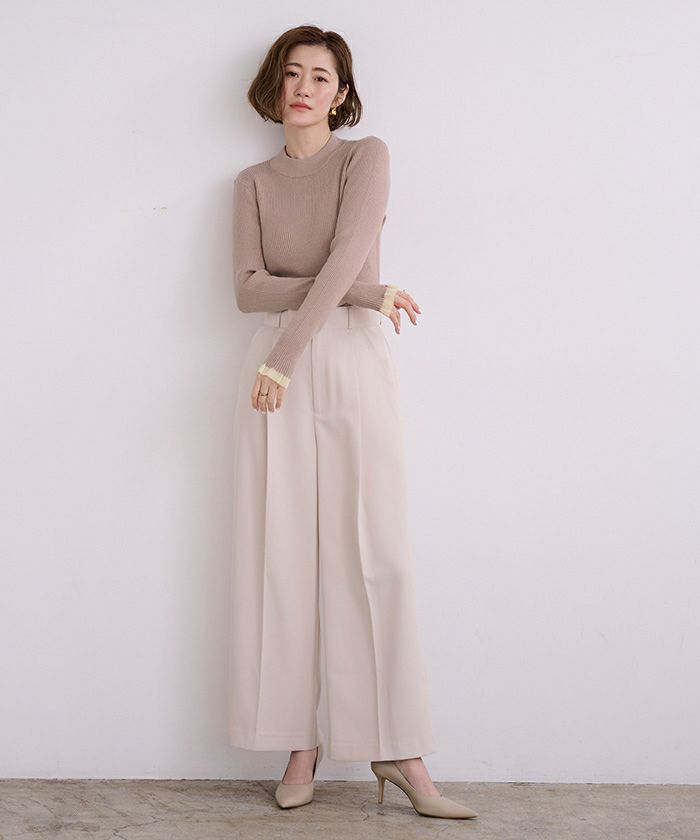 シアースリーブプチハイネックリブニット | ur's（ユアーズ）