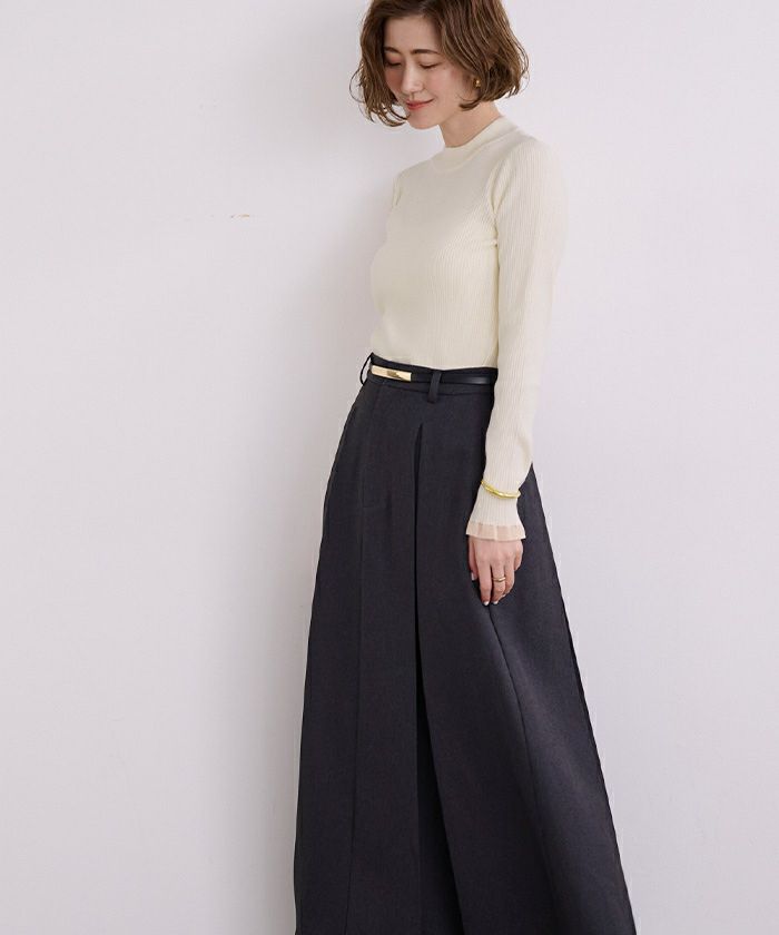 シアースリーブプチハイネックリブニット | ur's（ユアーズ）