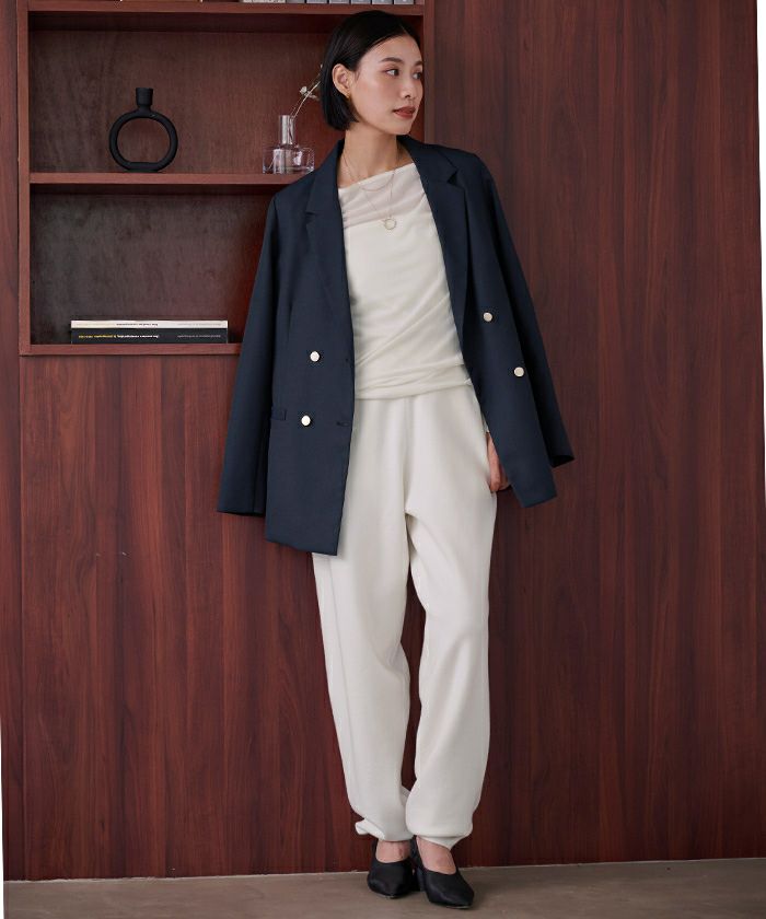 2wayボートネックベロアトップス【メール便可／100】 | ur's（ユアーズ）