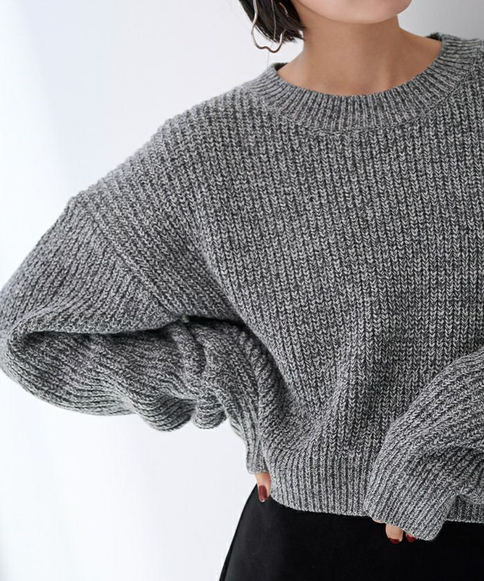 クルーネッククロップドニット | ur's（ユアーズ）