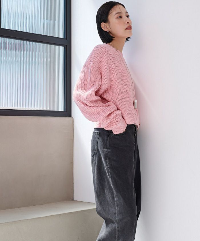 クルーネッククロップドニット | ur's（ユアーズ）