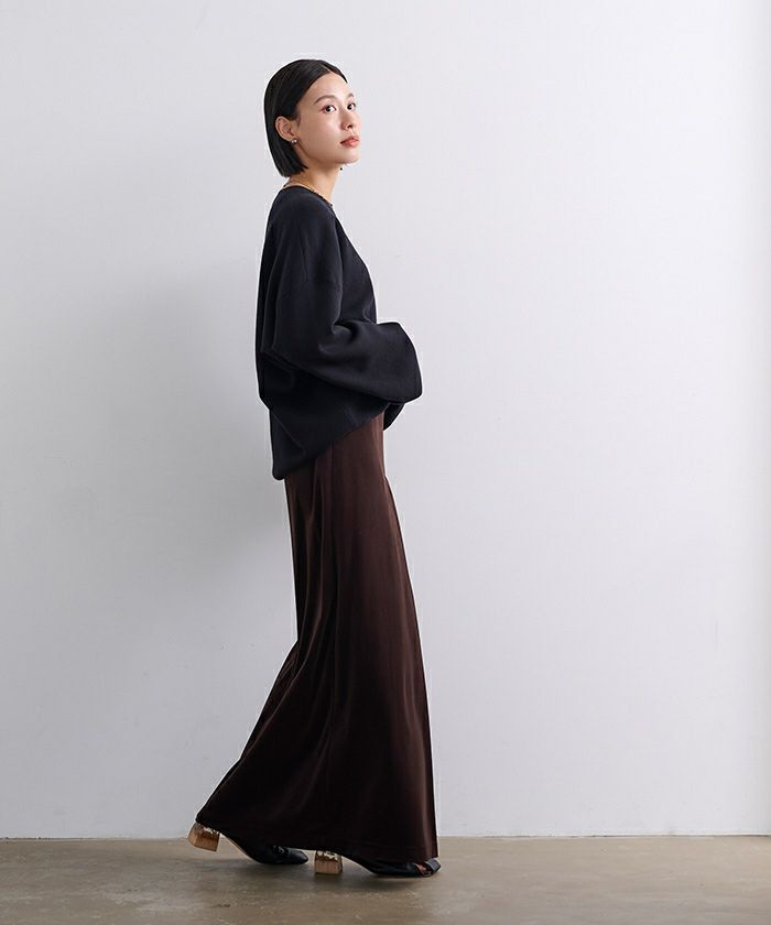 フロントボックスタックベロアスカート | ur's（ユアーズ）