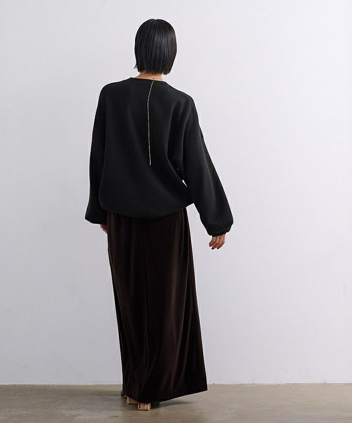 フロントボックスタックベロアスカート | ur's（ユアーズ）