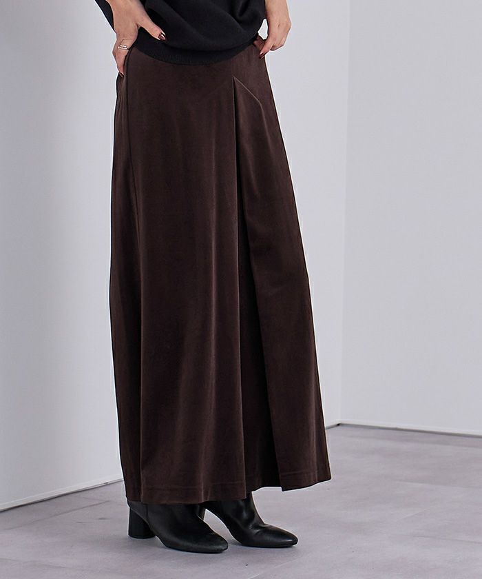 フロントボックスタックベロアスカート | ur's（ユアーズ）