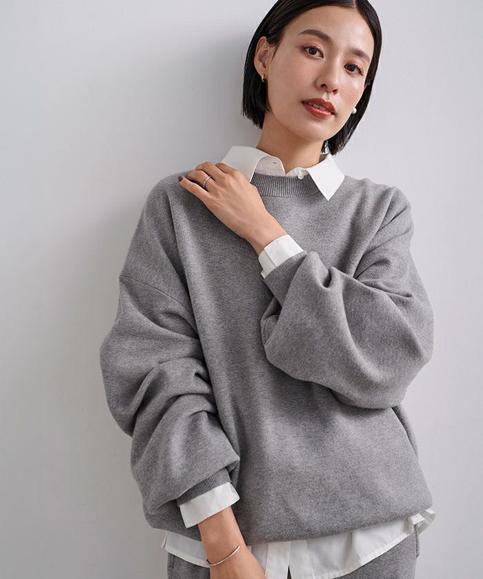 スウェットライクオーバーサイズニット | ur's（ユアーズ）