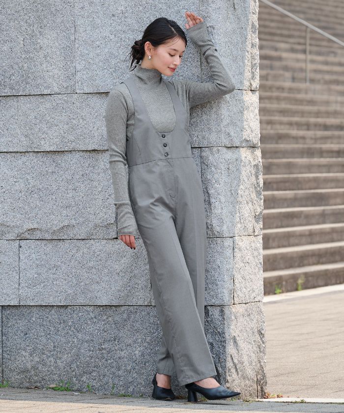 ディープラウンドネックサロペット | ur's（ユアーズ）