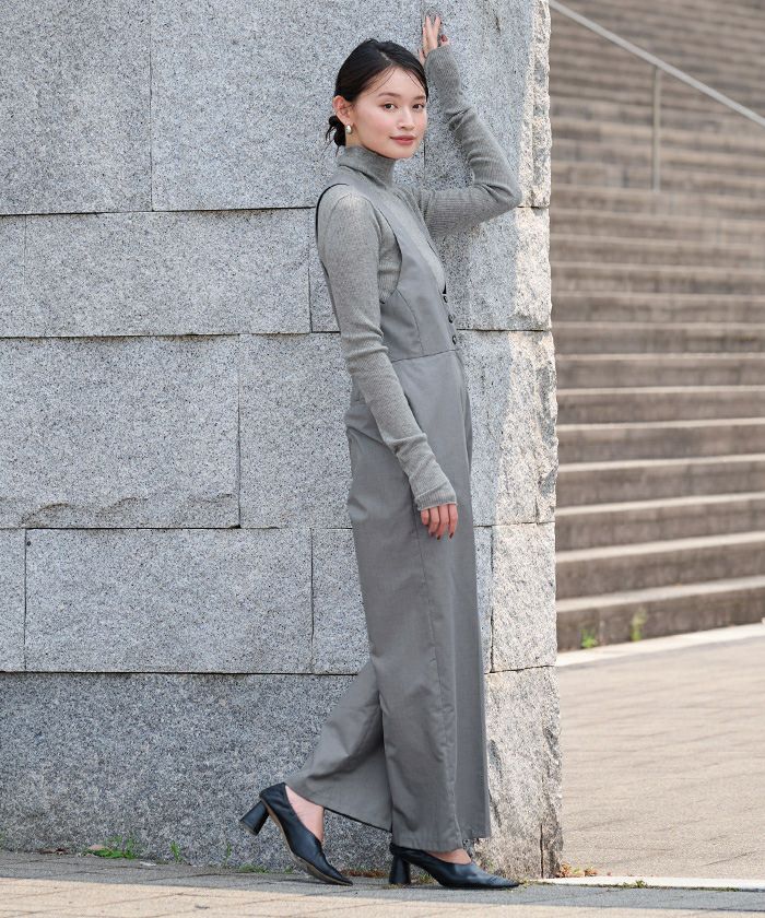 ディープラウンドネックサロペット | ur's（ユアーズ）