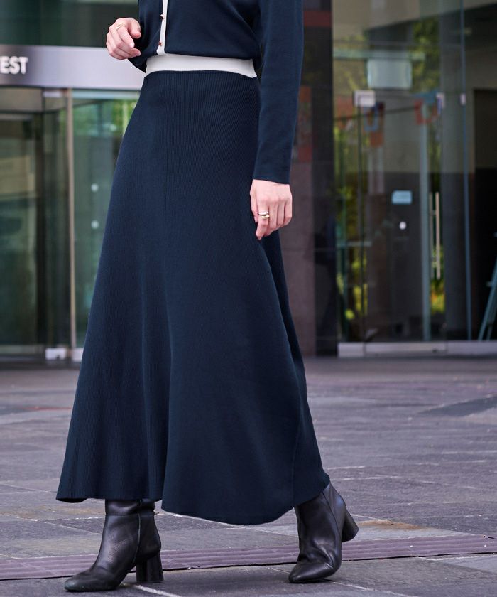 バイカラーポケットデザインニットワンピース | ur's（ユアーズ）