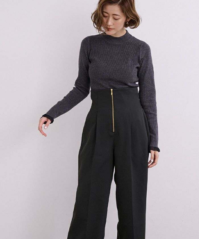 23AW Ulterior ウォッシュド 備前 タック パンツ 501P▲ 23AW Ulterior ウォッシュド 備前 タック パンツ 501P△