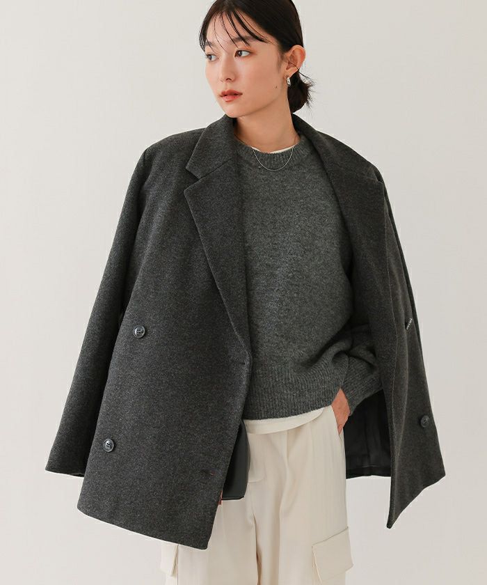 ウール調ダブルジャケット | ur's（ユアーズ）