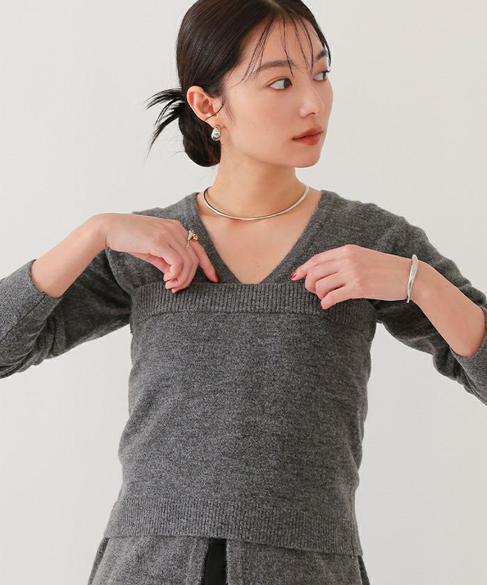 ニットカーディガン×ビスチェセット | ur's（ユアーズ）