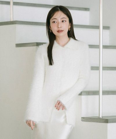 バックリボンフィットアンドフレアベロアワンピース | ur's（ユアーズ）