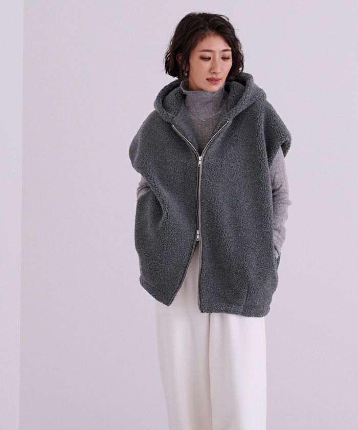 フーディーボアベスト | ur's（ユアーズ）