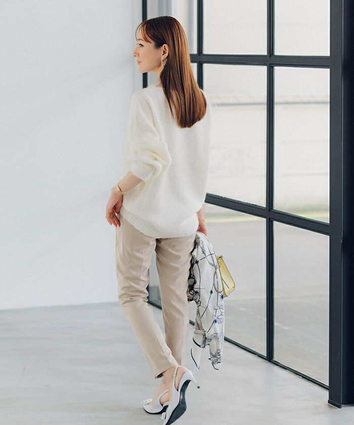 ヤクライクボートネックボリュームスリーブニット | ur's（ユアーズ）