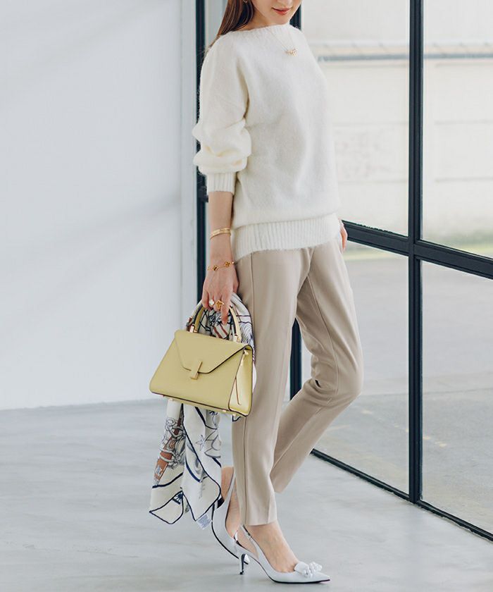 ヤクライクボートネックボリュームスリーブニット | ur's（ユアーズ）