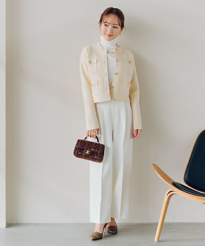 ゴールド釦ニットカーディガン/ジャケット | ur's（ユアーズ）