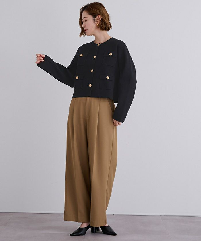 ゴールド釦ニットカーディガン/ジャケット | ur's（ユアーズ）