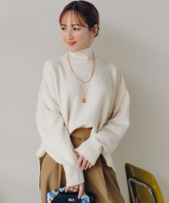 スフレタッチハイネックオーバーサイズニット | ur's（ユアーズ）