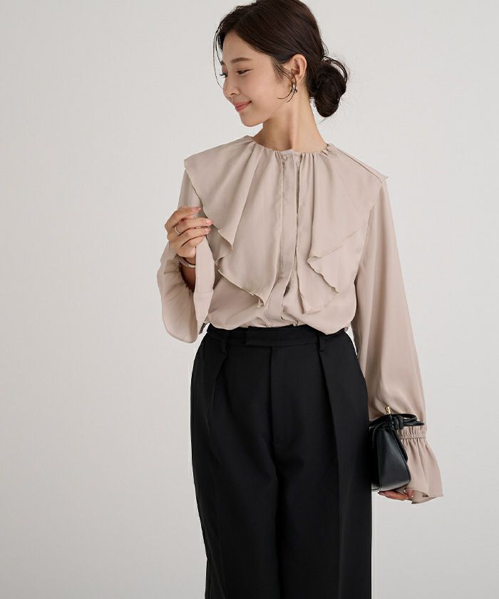 フリルカラーキャンディスリーブブラウス | ur's（ユアーズ）