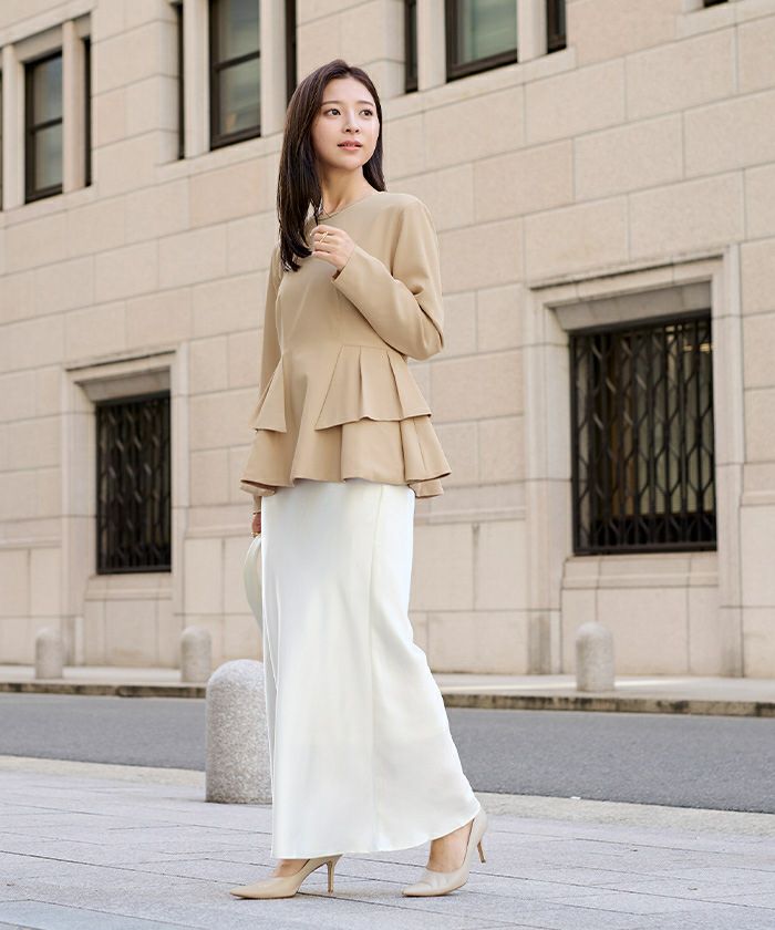 フリルペプラムブラウス | ur's（ユアーズ）