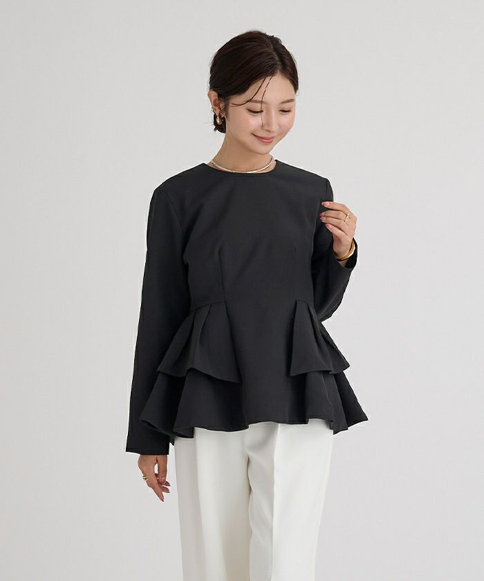 フリルペプラムブラウス | ur's（ユアーズ）