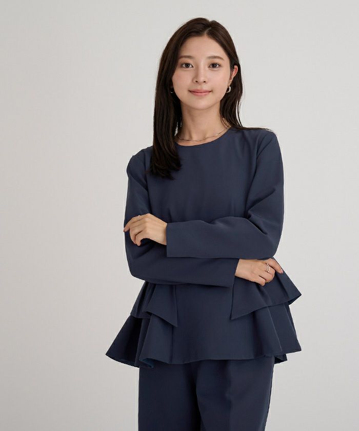 フリルペプラムブラウス | ur's（ユアーズ）