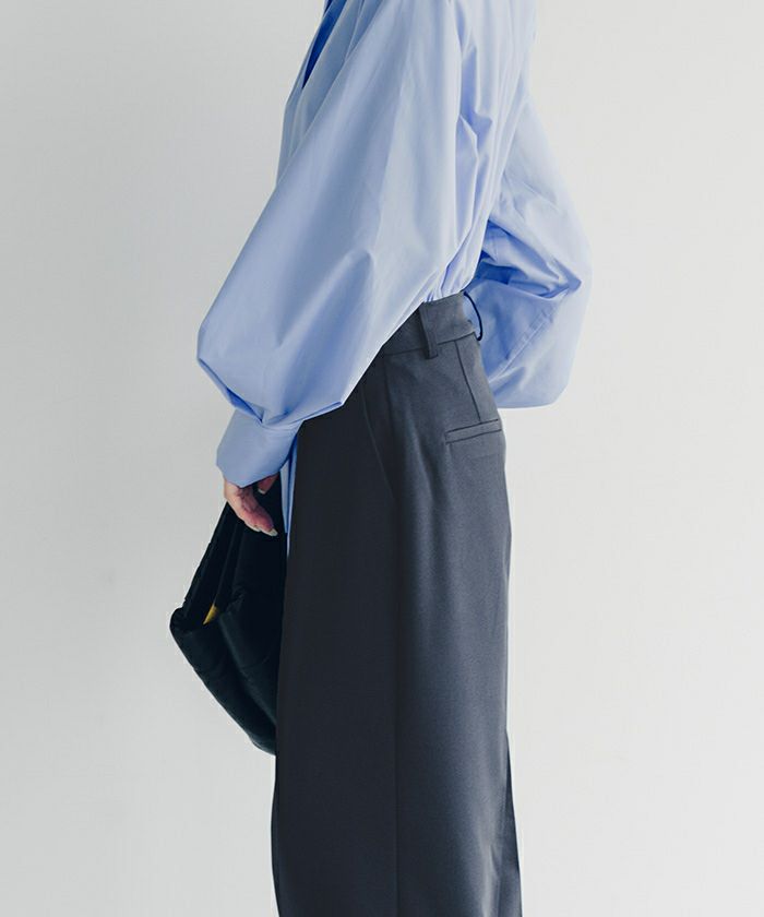 ピンタックセンタープレスワイドパンツ | ur's（ユアーズ）