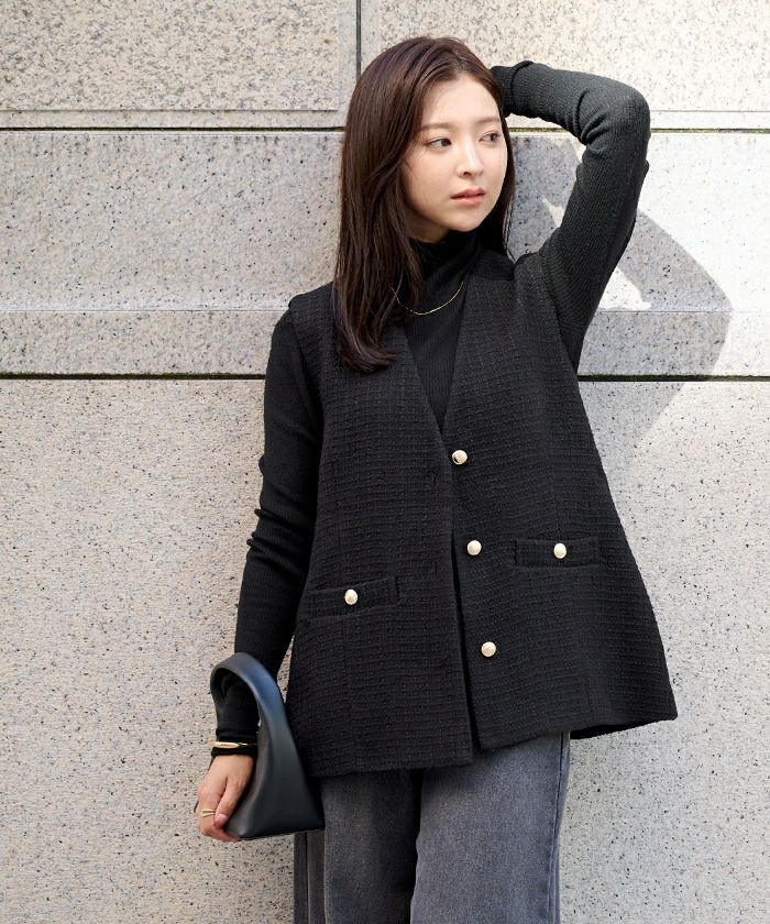 UAツイードジレ　ベスト ツイードジレ(ベスト)｜LOVELESS(ラブレス)のファッション通販 - SANYO