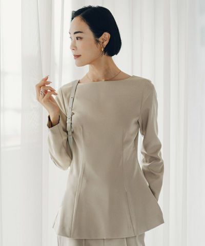 ボートネックペプラムブラウス | ur's（ユアーズ）