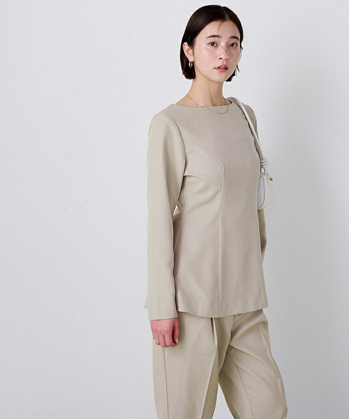 ボートネックペプラムブラウス | ur's（ユアーズ）