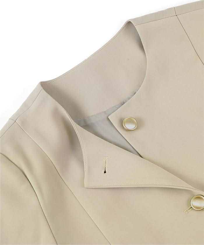 美シルエットゴールド釦ペプラムジャケット | ur's（ユアーズ）