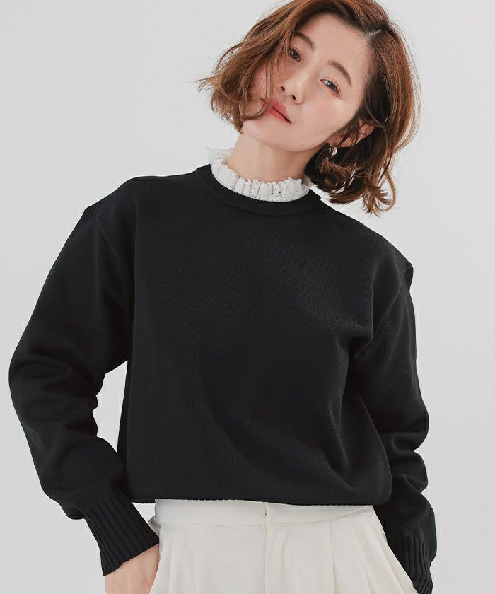 襟付きニットプルオーバー | ur's（ユアーズ）